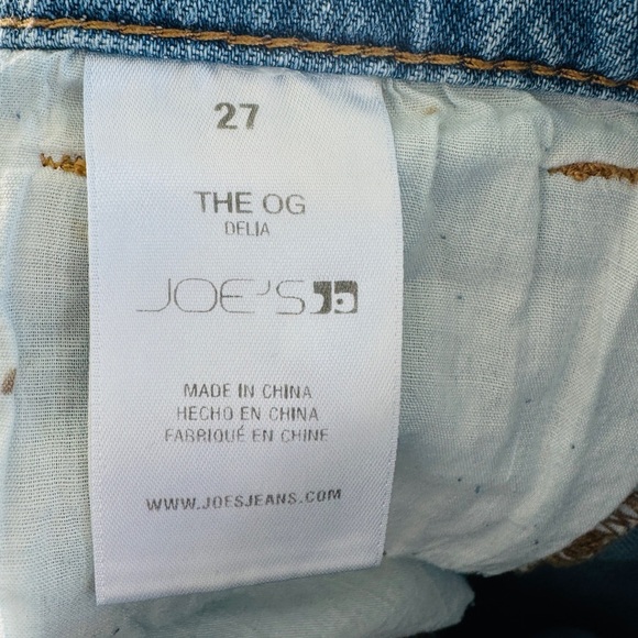 Joes The Og Delia Womens Slim Straight Jeans Sz 27 High Waist Casual Blue Basic - Picture 11 of 11